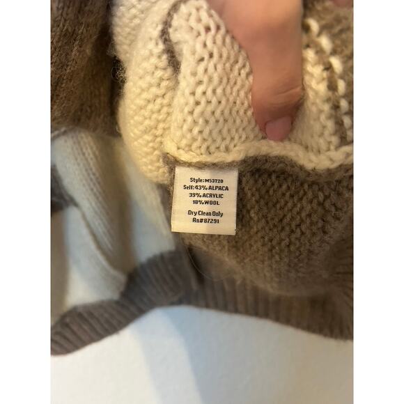 Johnny Was Color Block Patchwork Floral Alpaca Cardigan - Picture 6 of 7